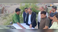 नए एयरपोर्ट टर्मिनल का डीएम ने किया निरीक्षण, समय पर निर्माण पूरा करने के निर्देश