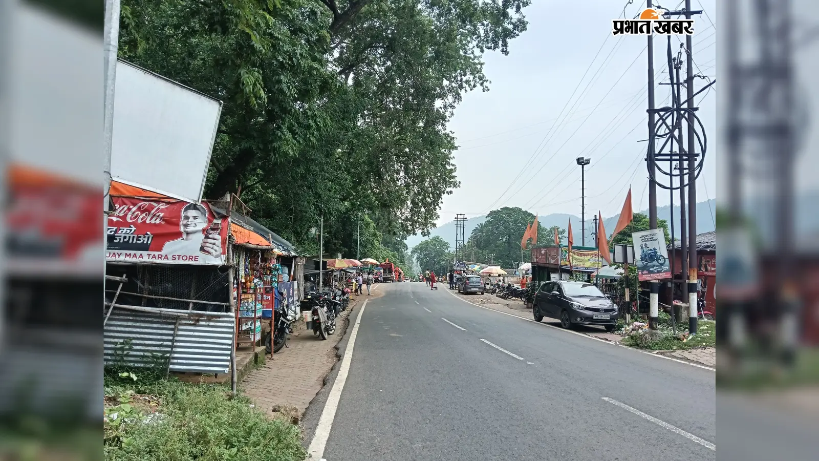 मसानजोर में अतिक्रमण जारी, पर्यटकों को वाहन पार्किंग के लिए झेलनी पड़ रही परेशानी