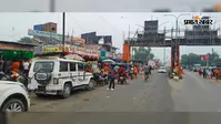 सड़क पर कब्जे से यातायात प्रभावित, दुर्घटना की आशंका बढ़ी