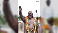 स्टील और सिलिका फाइबर से बनी शिबू सोरेन की आदमकद प्रतिमा, रामगढ़ में हुआ अनावरण
