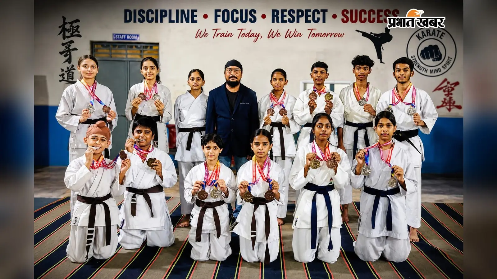 इंटरनेशनल कराटे टूर्नामेंट में नामदा सेंटर के खिलाड़ियों ने जीते 24 पदक