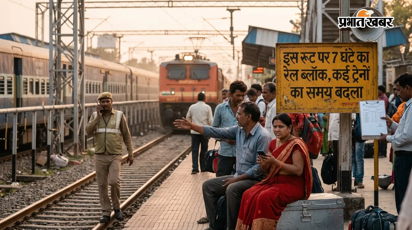इस रूट पर 7 घंटे का रेल ब्लॉक, कई ट्रेनों का समय बदला, जल्दी देखें