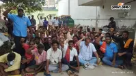 बिहार भर में हड़ताल पर हैं सफाई कर्मी, देखें तस्वीरों में प्रदर्शन की झलक