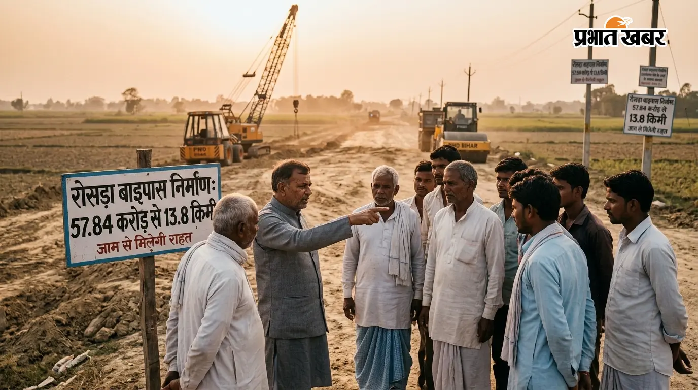 रोसड़ा को जाम से मिलेगी राहत, 57.84 करोड़ से बनेगा 13.8 किमी बाइपास