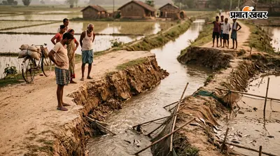 सनसरैया छोटी नहर टूटी, सड़क संपर्क बाधित, मछली पालकों को भारी नुकसान
