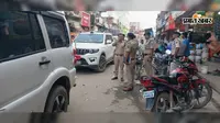घोड़ासहन में एसपी स्वर्ण प्रभात का निरीक्षण, ट्रैफिक चेक पोस्ट निर्माण कार्य का लिया जायजा