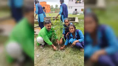 बेतिया: पेड़ लगाओ, पर्यावरण बचाओ, विद्यालय परिसर में गूंजा हरित भविष्य का संदेश