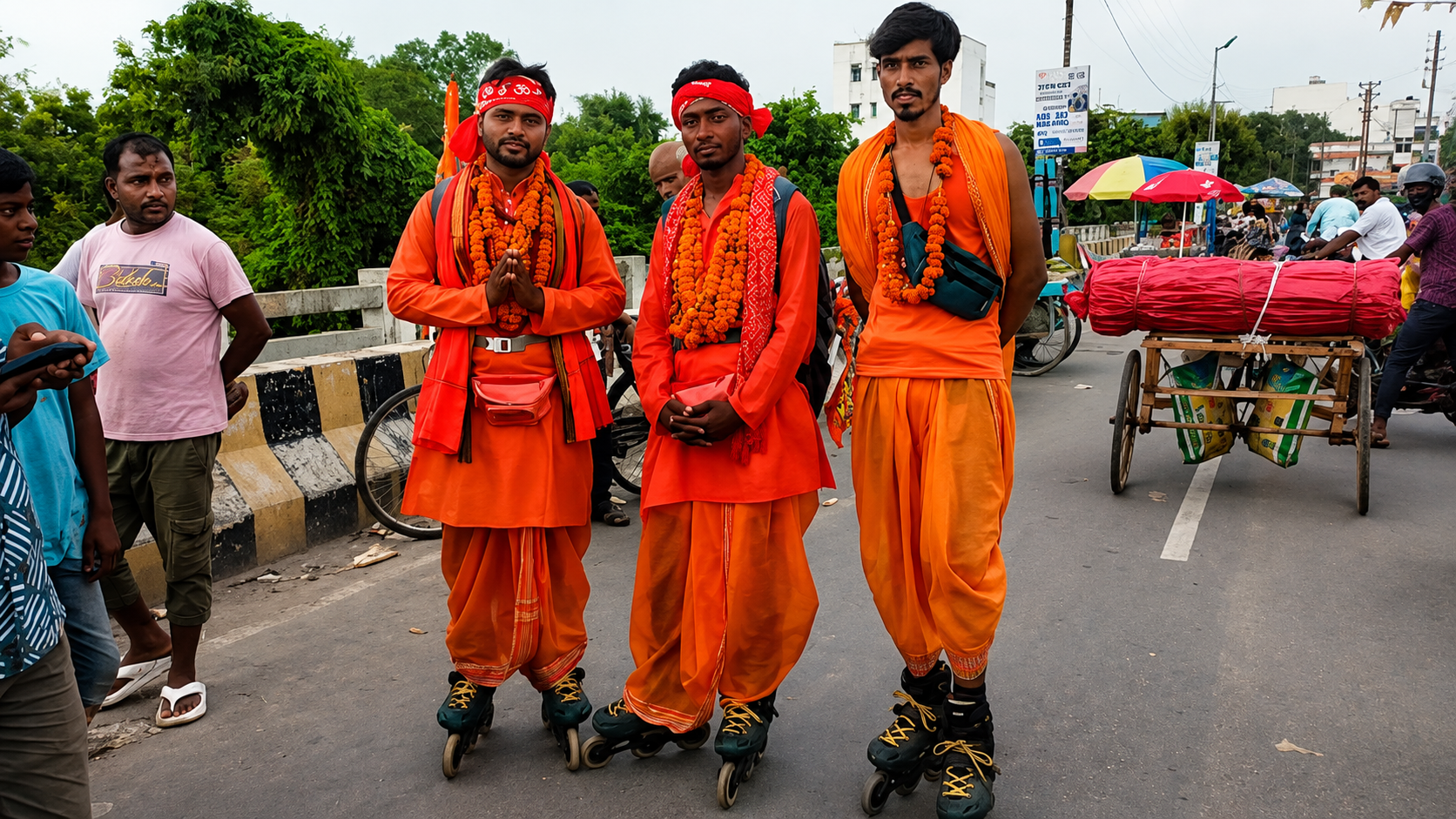 गांव वालों ने बढ़ाया हौसला, सुरक्षित यात्रा की दी शुभकामना