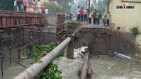 तेज बारिश में बहा झिलिया नदी पुल का डायवर्सन, धनबाद में मैथन मार्ग पर आवाजाही ठप