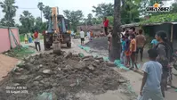 सारण के तरैया में 84 लाख की सड़क निर्माण में गड़बड़ी, जांच के बाद 150 फीट सड़क की ढलाई तुड़वाई गई