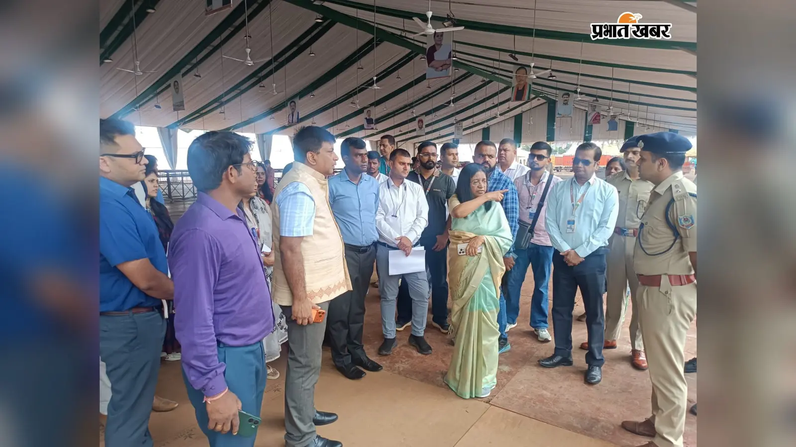 आदिवासी महोत्सव को लेकर अपर मुख्य सचिव ने किया निरीक्षण