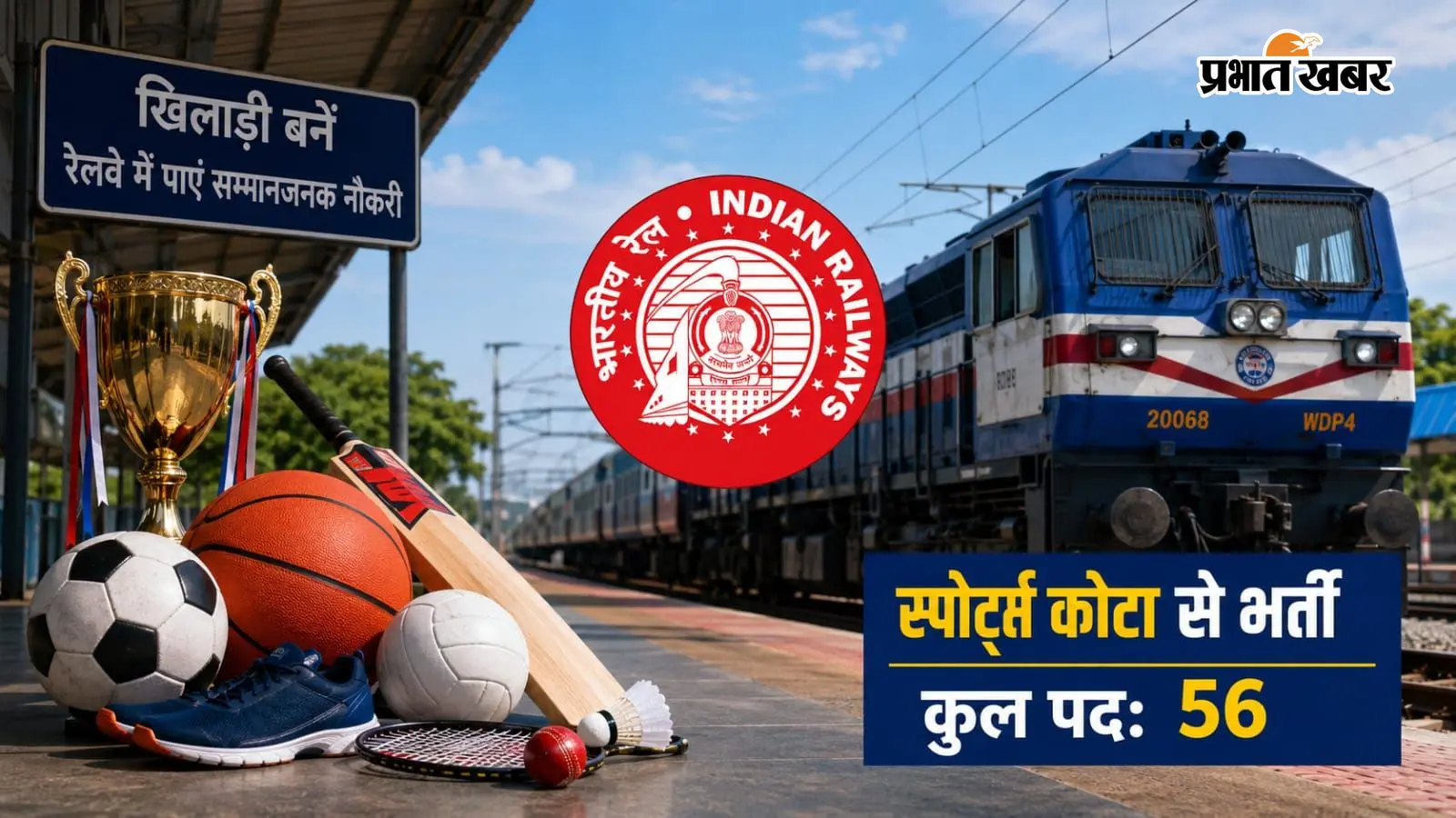 Railway Bharti 2026: 10वीं-12वीं पास खिलाड़ियों के लिए रेलवे में नौकरी का मौका