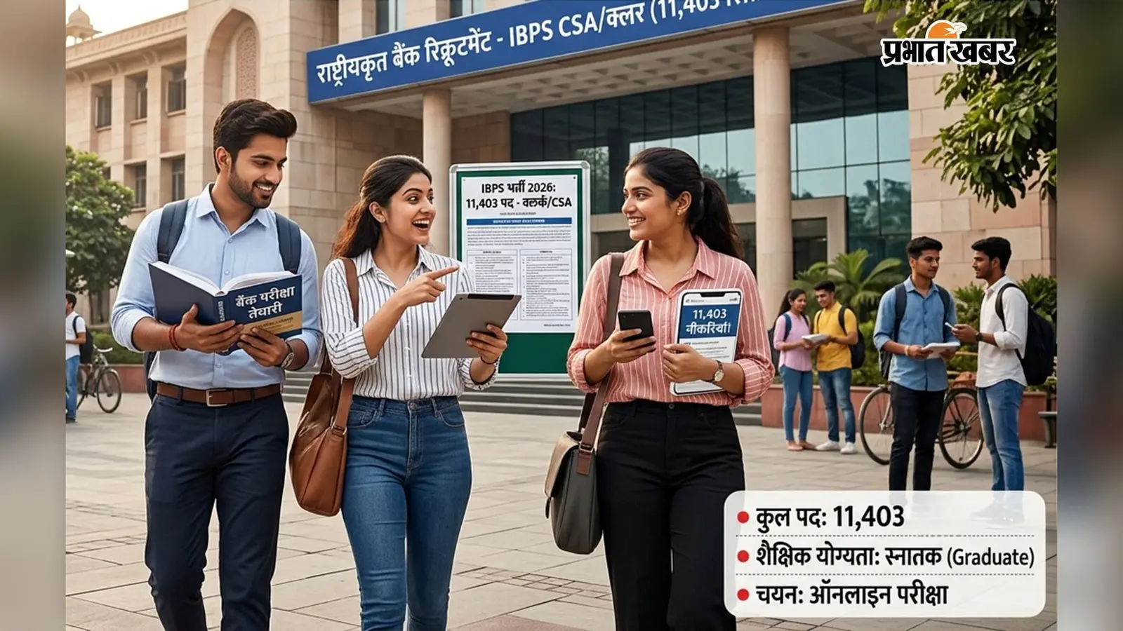 IBPS recruitment 2026 : बैंकिग एस्पिरेंट्स के लिए नेशनल बैंकों में कस्टमर सर्विस एसोसिएट बनने का मौका