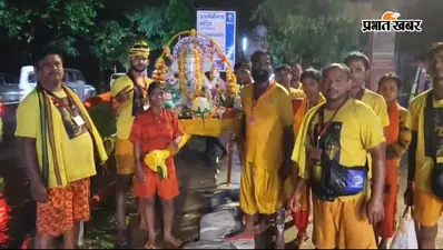 मां तारा और गणेश की भव्य कांवर बना आकर्षण का केंद्र, आस्था के रंग में सराबोर दिखा श्रावणी मेला मार्ग