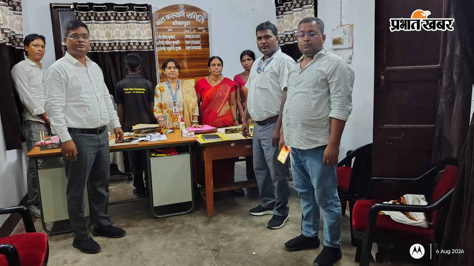 शेखपुरा बाजार के गैराज में मिला बाल श्रमिक, धावा दल ने छुड़ाकर CWC को सौंपा