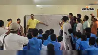 आजमनगर के स्कूल में DM की सख्ती, कमियां पकड़कर BEO और शिक्षकों को दिए सुधार के निर्देश