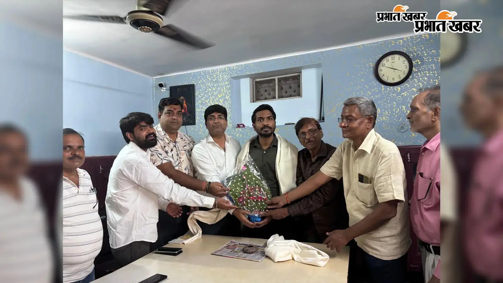 बीपीएससी में डीएसपी बने ऋषभ आनंद का व्यवसायिक सुरक्षा वाहिनी ने किया सम्मान