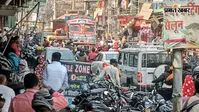 PHOTO: सीवान के बड़हरिया बाजार में भीषण जाम, 5 तस्वीरों में दिखी अव्यवस्था