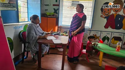 बीडीओ ने किया आंगनबाड़ी केंद्रों का औचक निरीक्षण, लापरवाही पर कार्रवाई के निर्देश