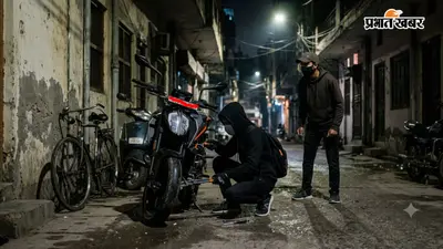 मुख्य डाकघर परिसर से टीवीएस अपाचे बाइक चोरी, सीसीटीवी फुटेज में कैद हुआ चोर