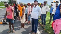एनएच-27 पर  सड़क हादसा, अज्ञात वाहन की टक्कर से बाइक सवार की मौत