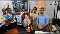 जूनियर राज्य कबड्डी प्रतियोगिता में चैंपियन बनी सारण टीम को डीएम ने किया सम्मानित