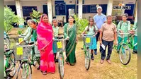 साइकिल मिलने से विद्यार्थियों की राह होगी आसान, बेलकप्पी विद्यालय में आयोजित हुआ समारोह