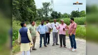 तिरहुत मुख्य नहर किनारे प्रस्तावित सर्विस रोड का विभागीय टीम ने किया निरीक्षण