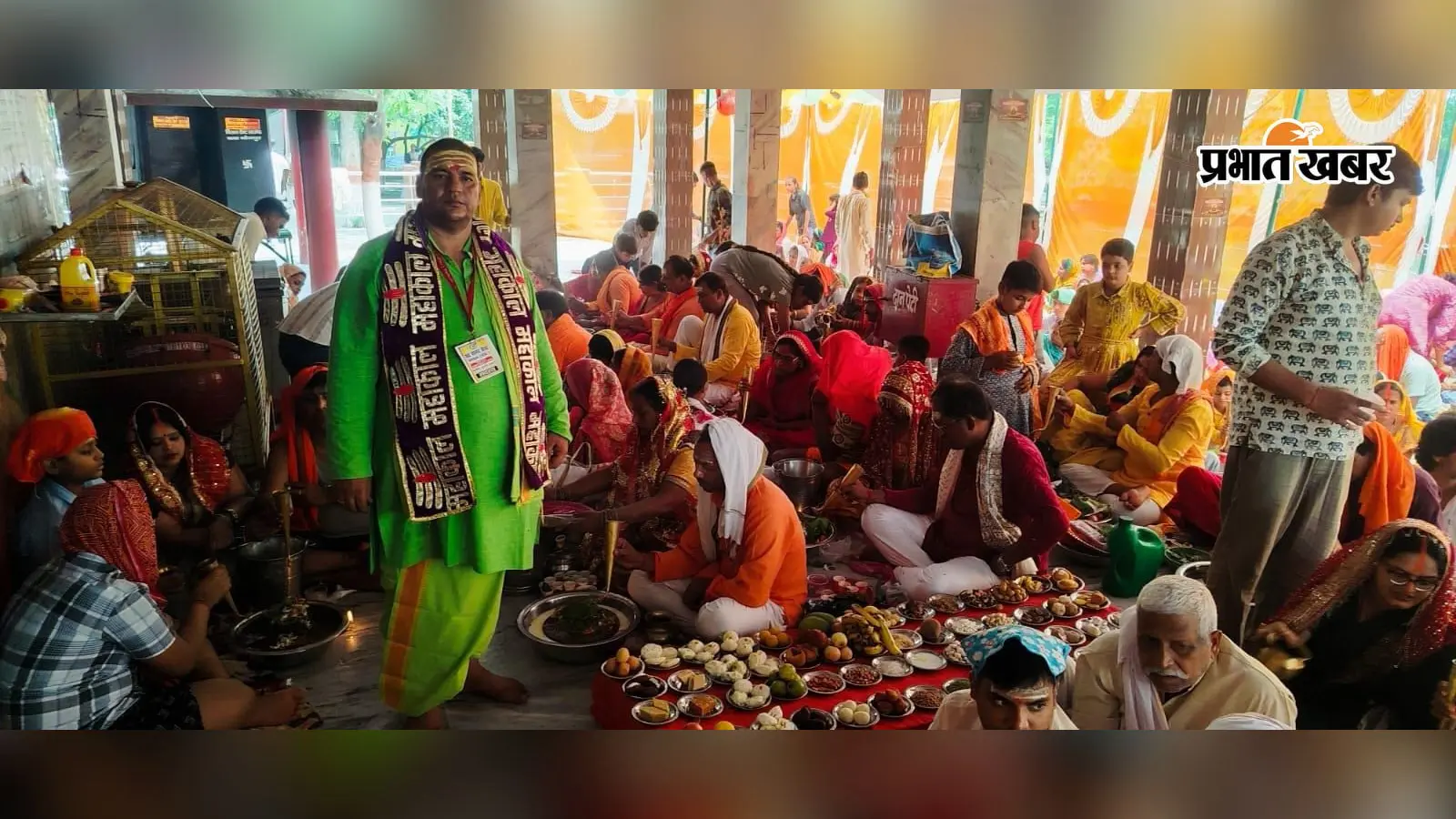 बक्सर के बाबा जंगलीनाथ महादेव मंदिर में गूंजा हर-हर महादेव, 251 जोड़ों ने किया महारुद्राभिषेक