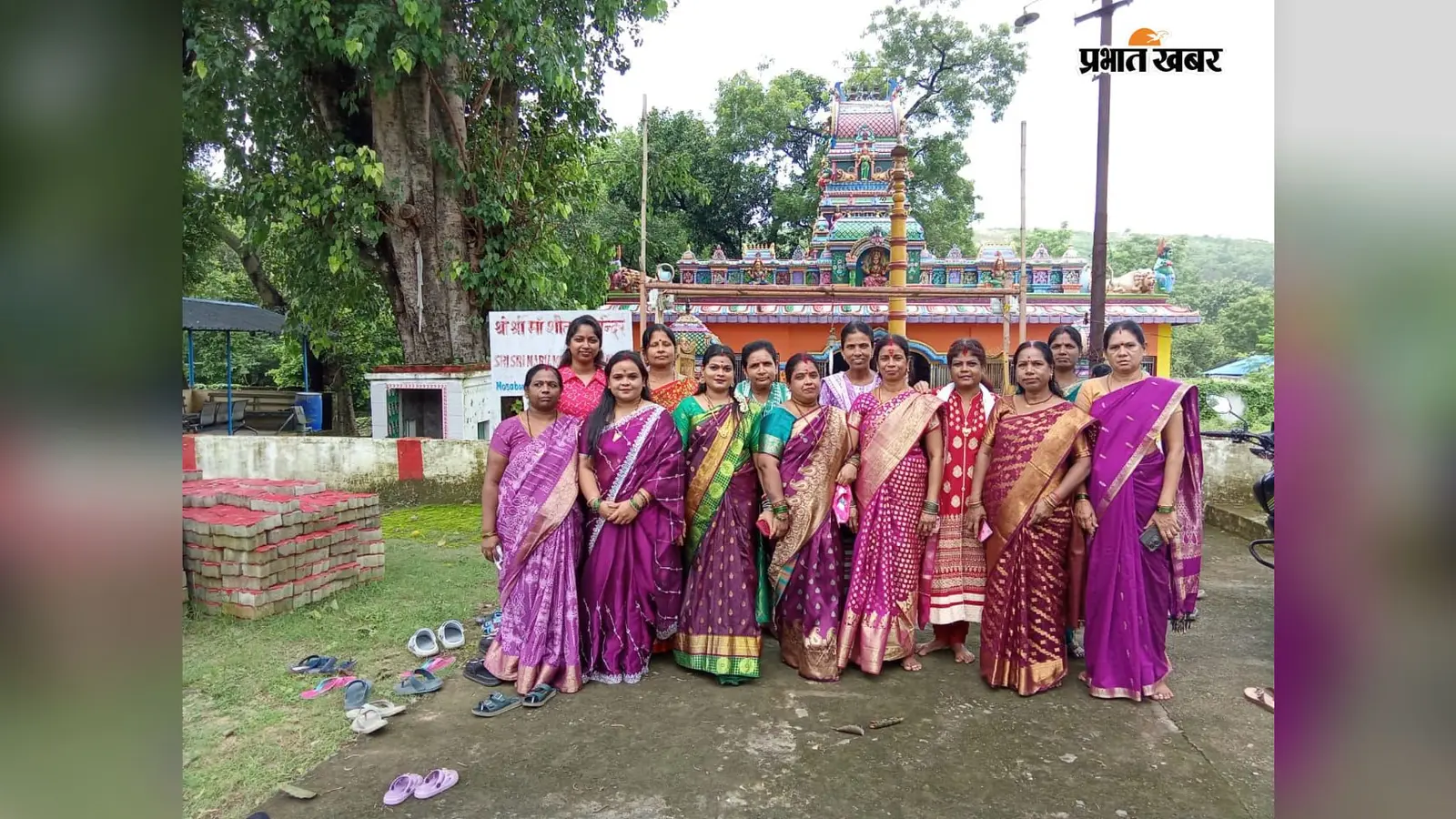 मुसाबनी में दक्षिण भारतीय कामगारों ने 1936 में बनाया है शीतला मंदिर, जीर्णोद्वार दिया गया भव्य रूप