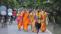 वैशाली: सावन की दूसरी सोमवारी पर बाबा गरीबनाथ को जल चढ़ाने निकले डेढ़ लाख से अधिक कांवरिये, पहलेजा घाट से शुरू हुई यात्रा