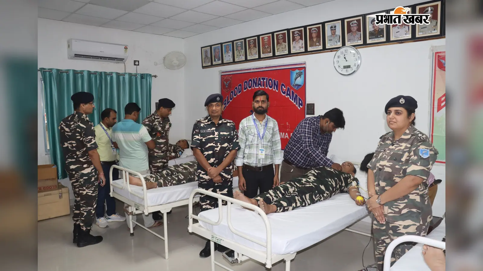 52वीं वाहिनी SSB और सदर अस्पताल ने आयोजित किया रक्तदान शिविर, 34 जवानों ने किया स्वैच्छिक रक्तदान