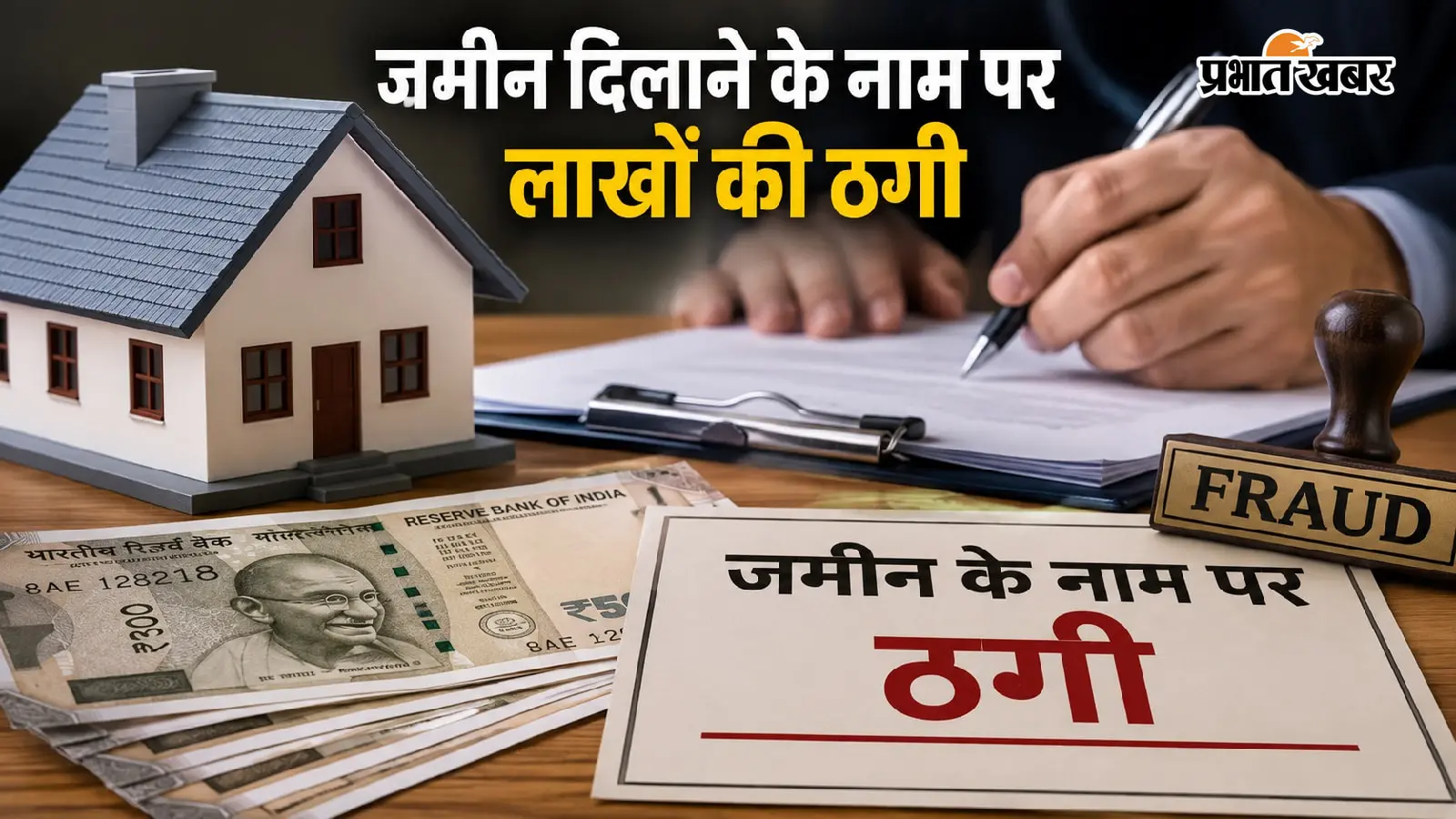 जमीन दिलाने के नाम पर लाखों की ठगी, दो मामलों में प्राथमिकी दर्ज