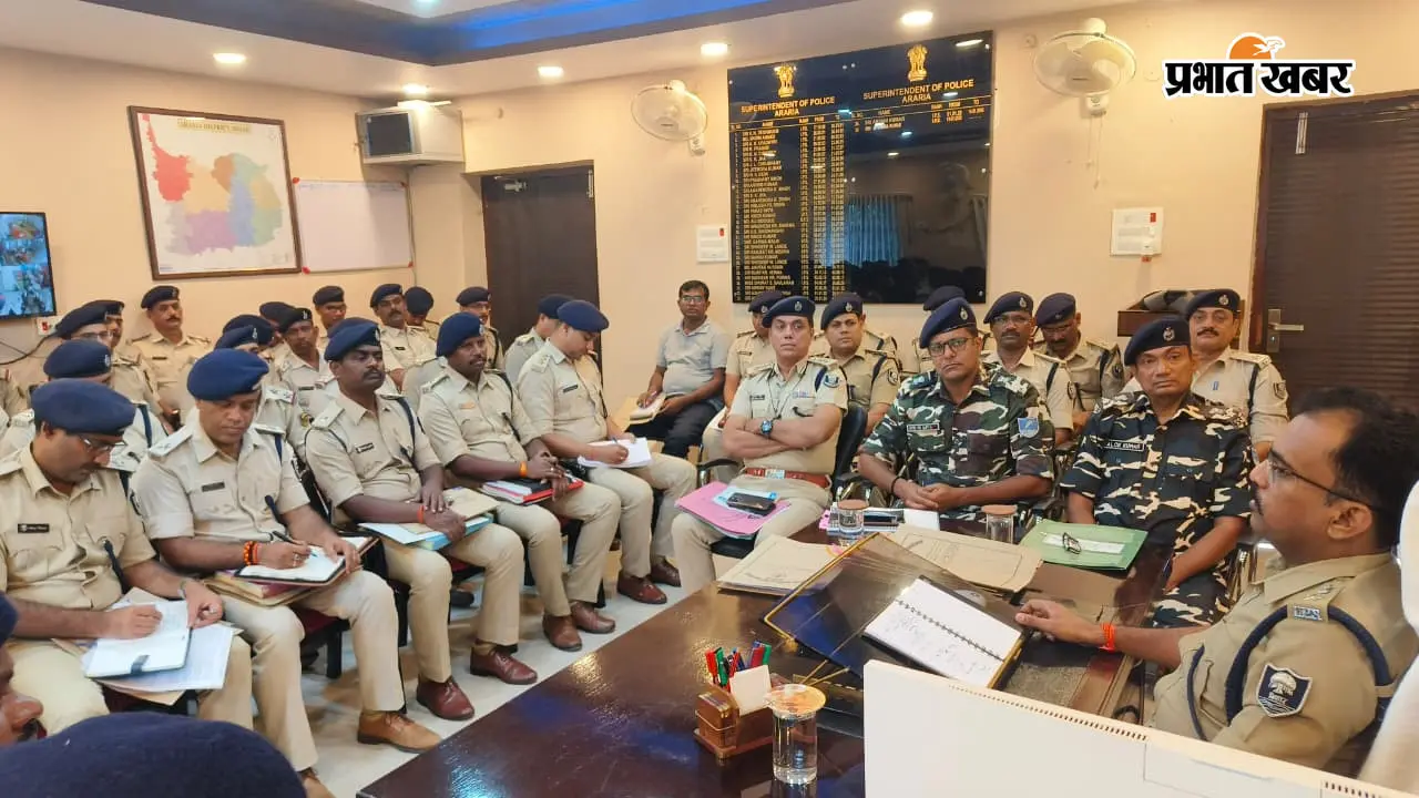 एसपी जितेंद्र कुमार ने की जुलाई माह की अपराध गोष्ठी, इंडो-नेपाल बॉर्डर पर SSB के साथ तेज होगी संयुक्त गश्त