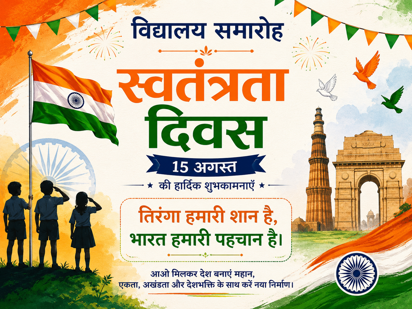 स्वतंत्रता दिवस को लेकर कोट्स (AI Generated Image)