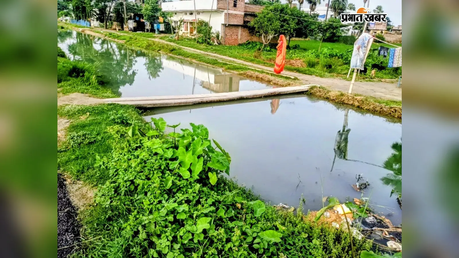 सीवान : नहर में पानी बढ़ते ही नवलपुर बस्ती पर आफत, घरों में घुसने लगता है पानी, ग्रामीणों ने बनाया मिट्टी का बांध