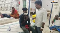 सड़क दुर्घटना में बाइक चालक जख्मी, किया रेफर