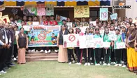Hazaribagh News: 500 छात्रों ने निकाली नशा मुक्ति जागरूकता रैली, दिया स्वस्थ समाज का संदेश