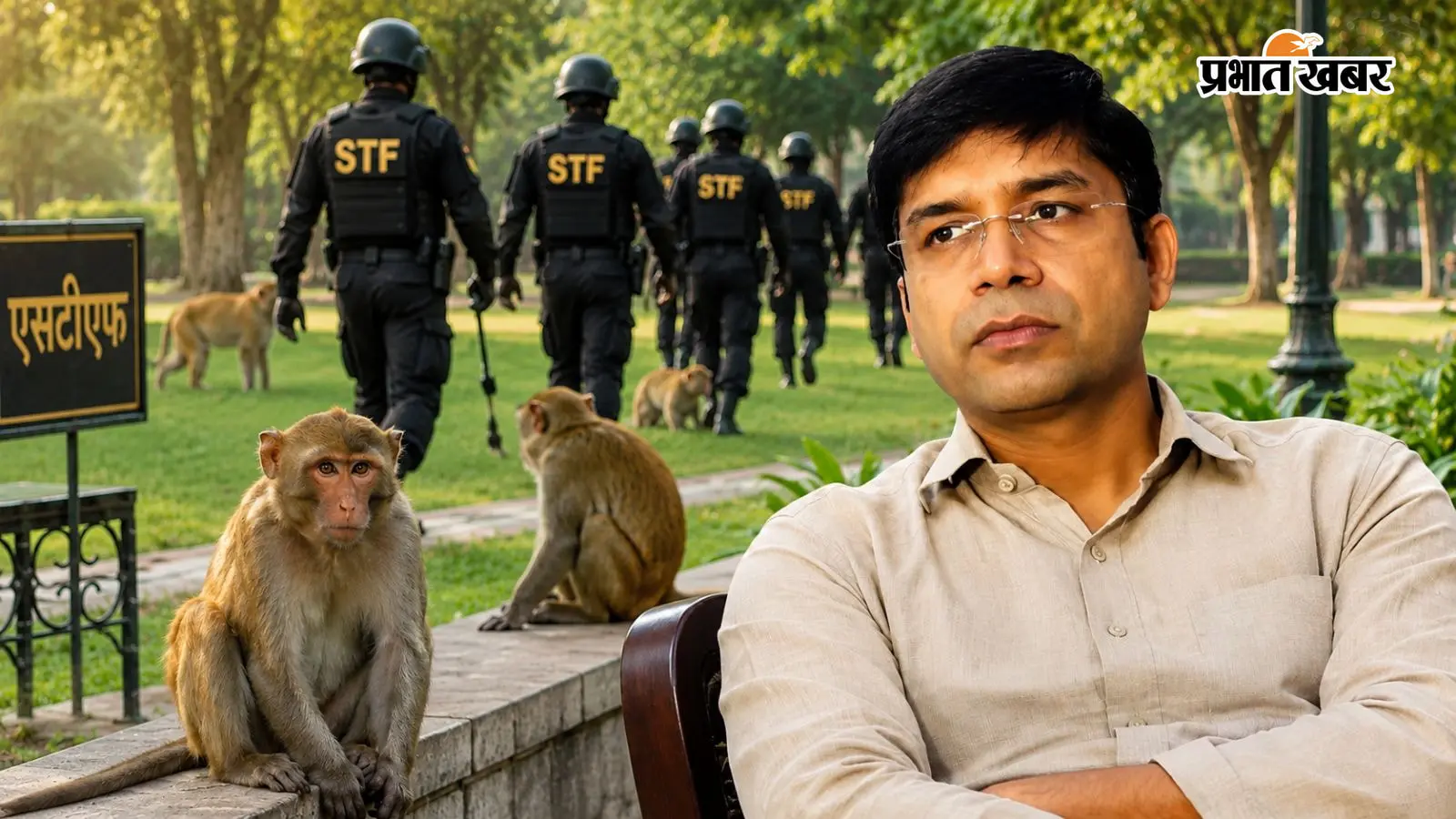 उत्तर प्रदेश में अब STF भगाएगा बंदर: मुरादाबाद के DM ने बनाया खास प्लान