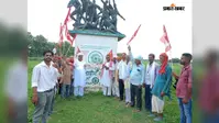 तरियानी छपरा से भाकपा की राष्ट्रव्यापी पदयात्रा शुरू, शहीदों को दी श्रद्धांजलि