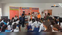 भटाहा स्कूल में एनडीआरएफ ने बच्चों और शिक्षकों को सिखाये आपदा से बचाव के गुर