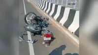 कच्ची दरगाह-बिदुपुर सिक्स लेन पुल पर रील बनाने के चक्कर में टेम्पो और बाइक की टक्कर, तीन युवक गंभीर रूप से घायल