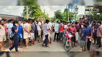 तेज रफ्तार बाइक की टक्कर से 60 वर्षीय अधेड़ की मौत, गुस्साए लोगों ने एकचारी-महगामा सड़क किया जाम