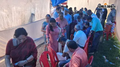 गेट जाम से अटका उत्कल संगठन का चुनाव, फिर बाहर ही लगा ‘वोटिंग बूथ’; धूप में कतार लग मतदाता कर रहे वोटिंग