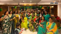 रांची में सजा सावन मिलन का रंग, हरे परिधानों में सखियों ने बांधा समां