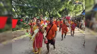 फारबिसगंज में शिवभक्ति का उत्साह, मझुआ से बाबा बैद्यनाथ धाम के लिए निकला कांवरियों का जत्था