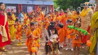 नन्हे कांवरियों के कांधे पर आस्था, गूंजा बोलबम..
