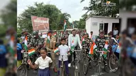 गलगलिया में तिरंगा साइकिल रैली से गूंजा देशभक्ति का संदेश, SSB और स्कूली बच्चों ने दिखाई एकता की मिसाल