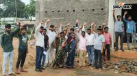 विद्यालय भवन निर्माण में अनियमितता का आरोप, ग्रामीणों ने दूसरी मंजिल की ढलाई रुकवायी