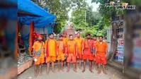 बोल बम के जयघोष के साथ देवघर रवाना हुआ नवयुवक कांवरिया संघ का जत्था